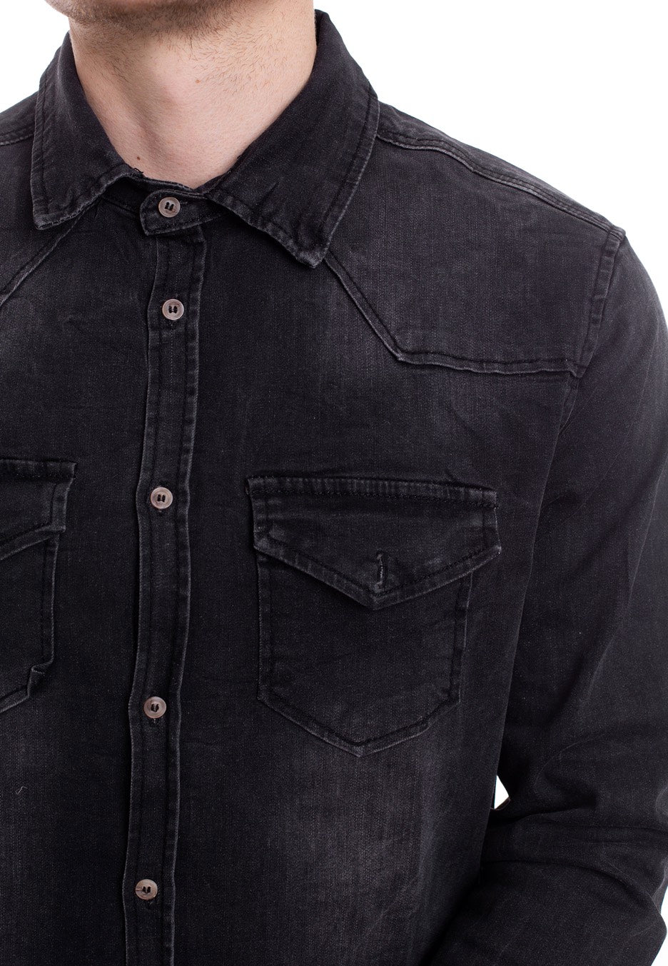 Brandit - Riley Denim Black - Shirt - Image 6