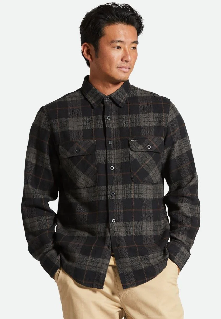 Brixton - Bowery Black/Charcoal - Shirt - Image 4