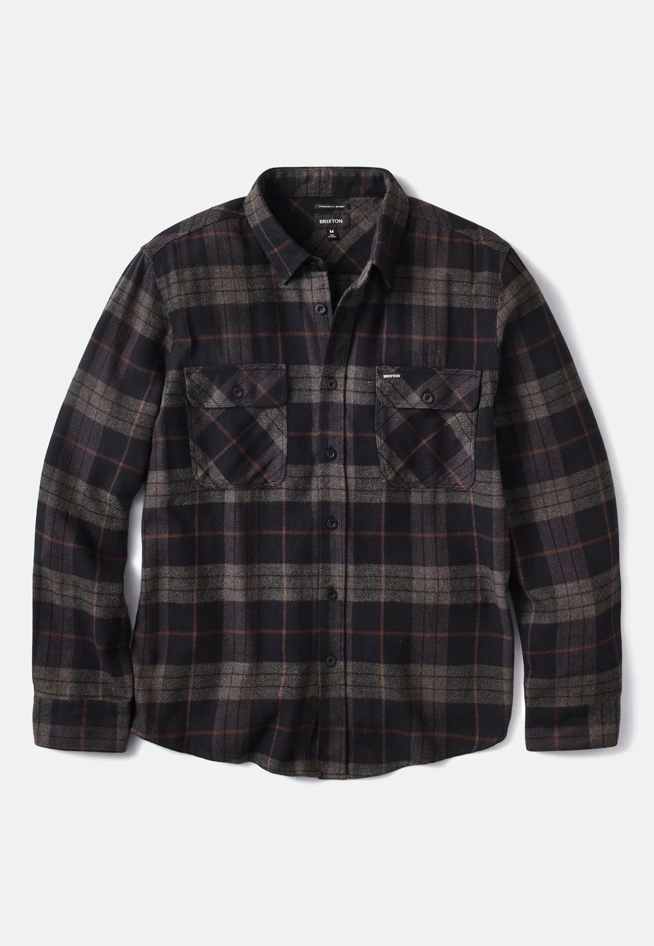 Brixton - Bowery Black/Charcoal - Shirt - Image 7