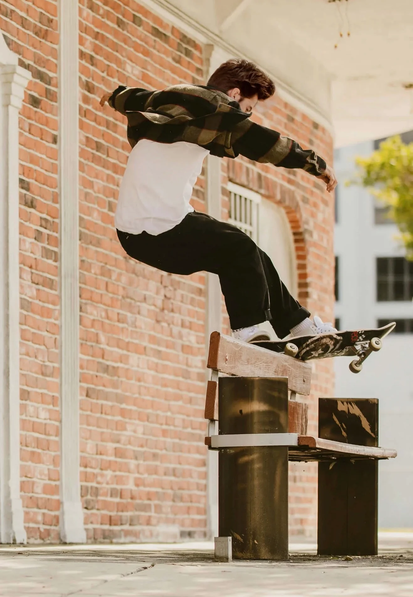 Brixton - Bowery Flannel Heather Grey/Charcoal - Shirt - Image 4