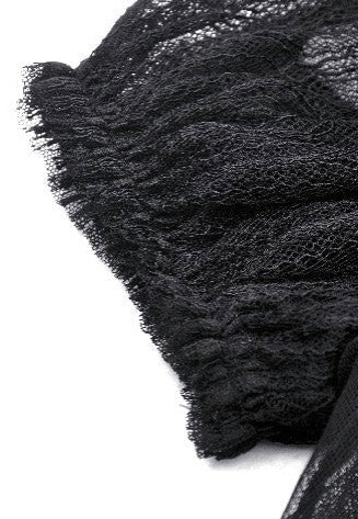 Dark In Love - Gothic Dark Night Elf Winged Mesh Black - Dress - Image 8