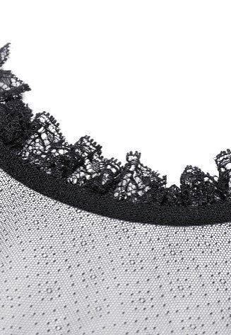 Dark In Love - Gothic Dark Night Elf Winged Mesh Black - Dress - Image 9