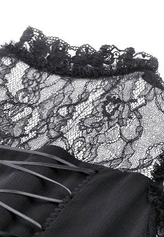 Dark In Love - Halloween Witch Off Shoulder Black - Dress - Image 8