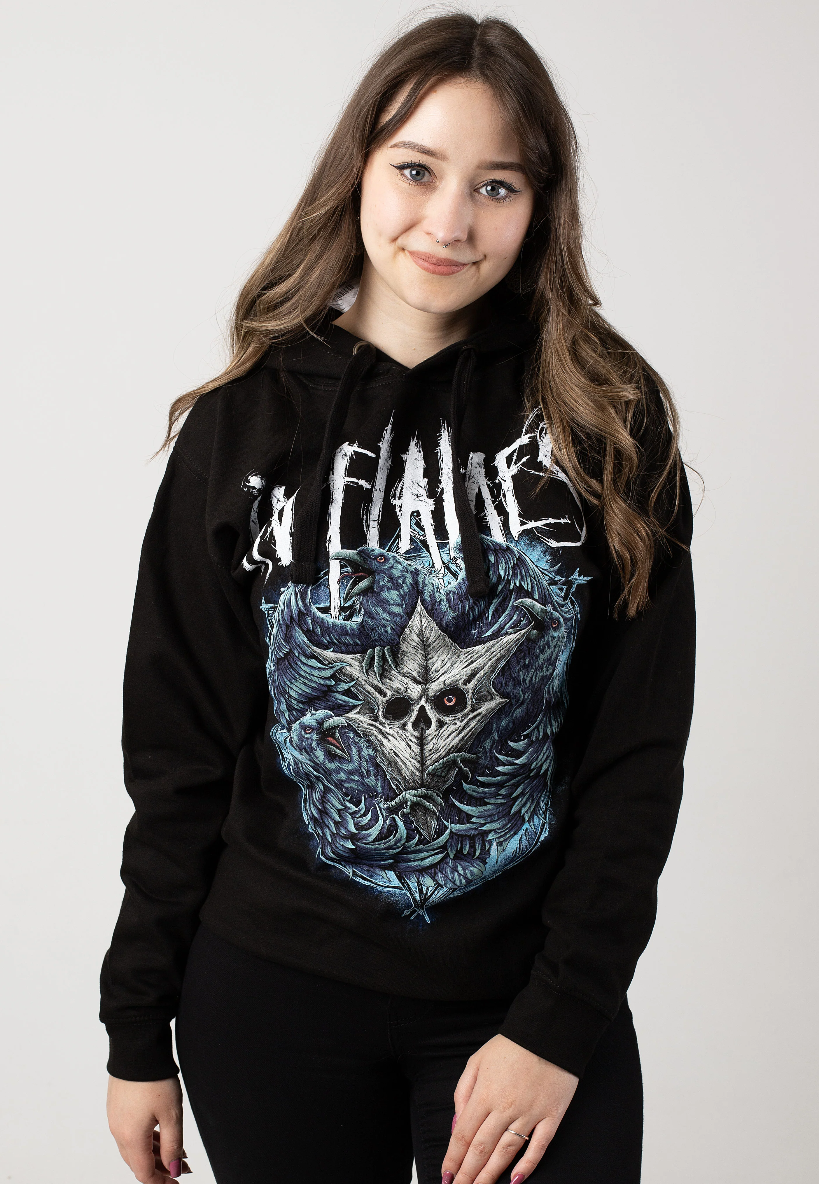 In Flames - Jesterhead Raven - Hoodie - Image 5