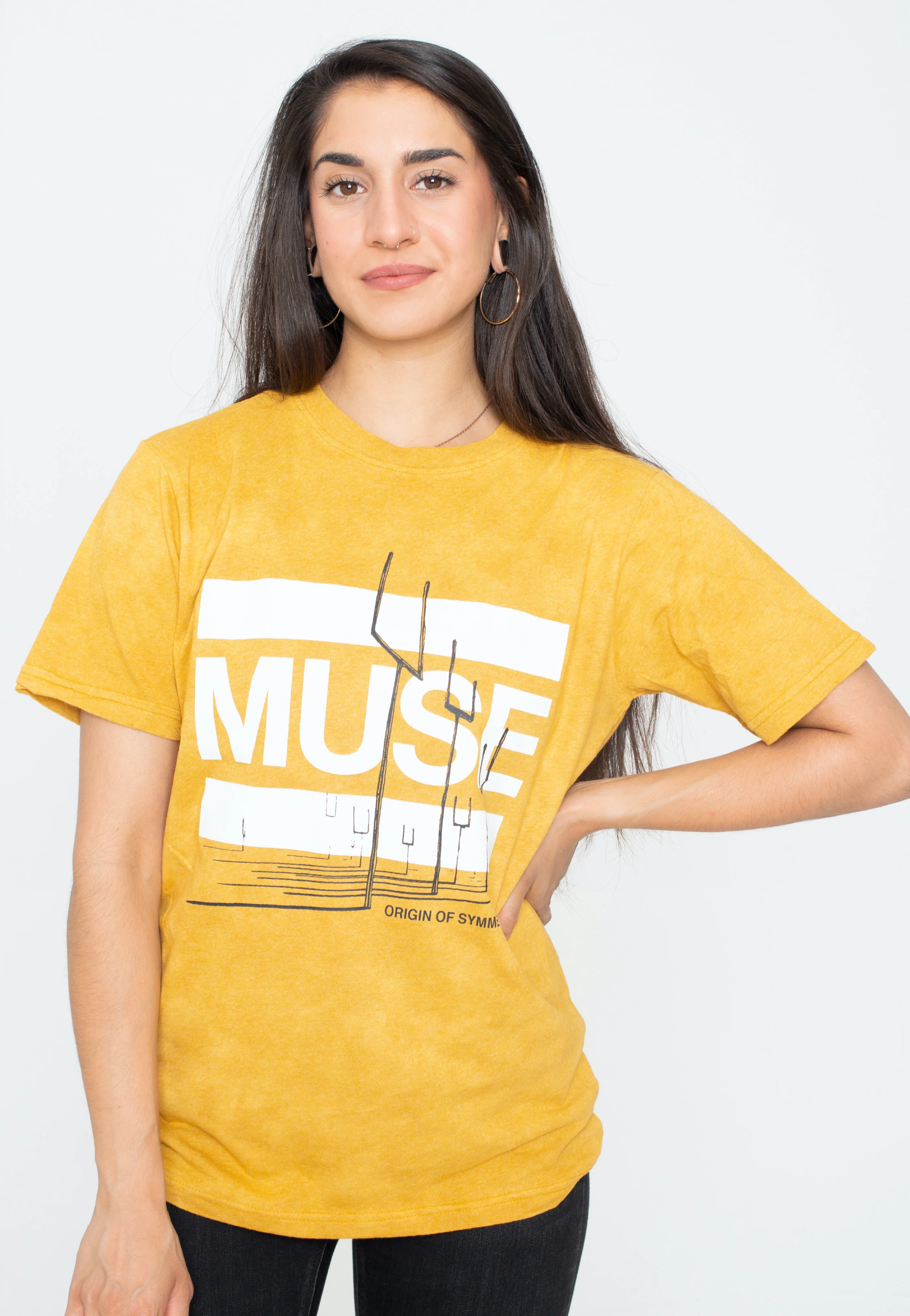 Muse - Origin Of Symmetry Dip-Dye Orange - T-Shirt - Image 5