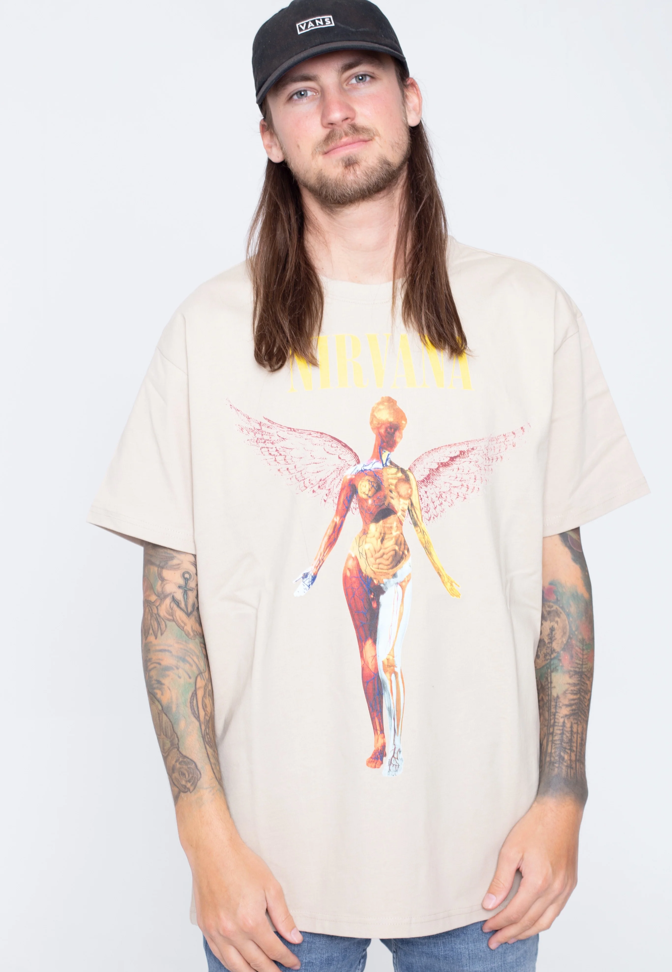 Nirvana - In Utero Wet Sand Oversized - T-Shirt - Image 3