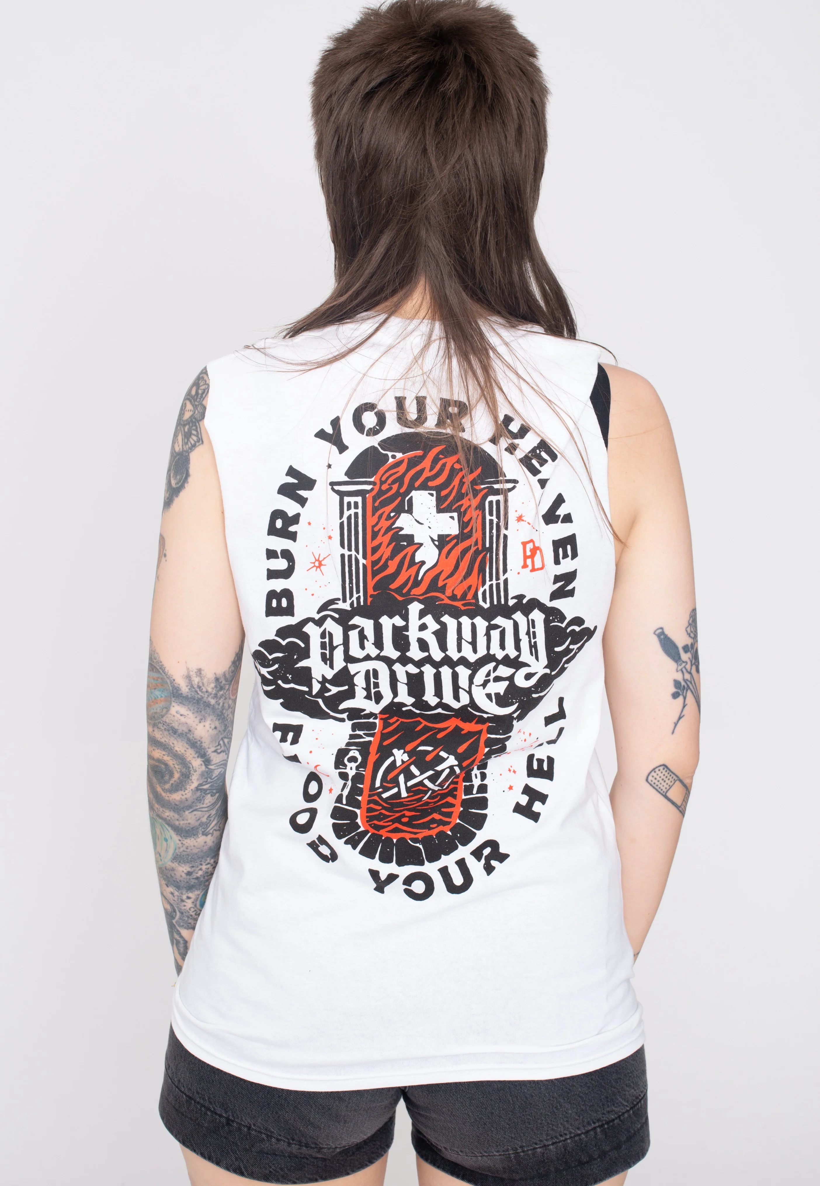 Parkway Drive - Burn Your Heaven White - Sleeveless - Image 6