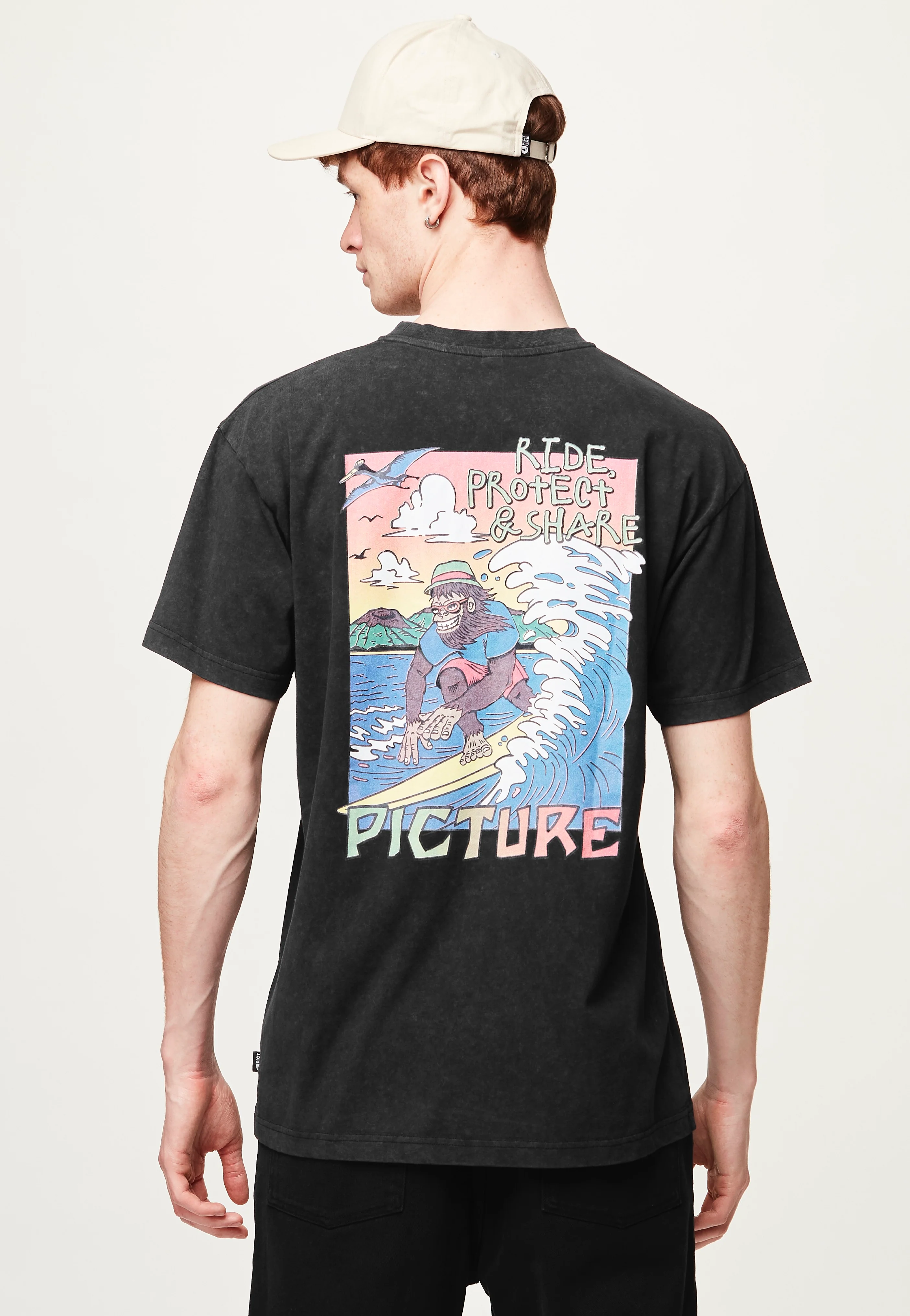 Picture - Tsunami Black Washed - T-Shirt - Image 4