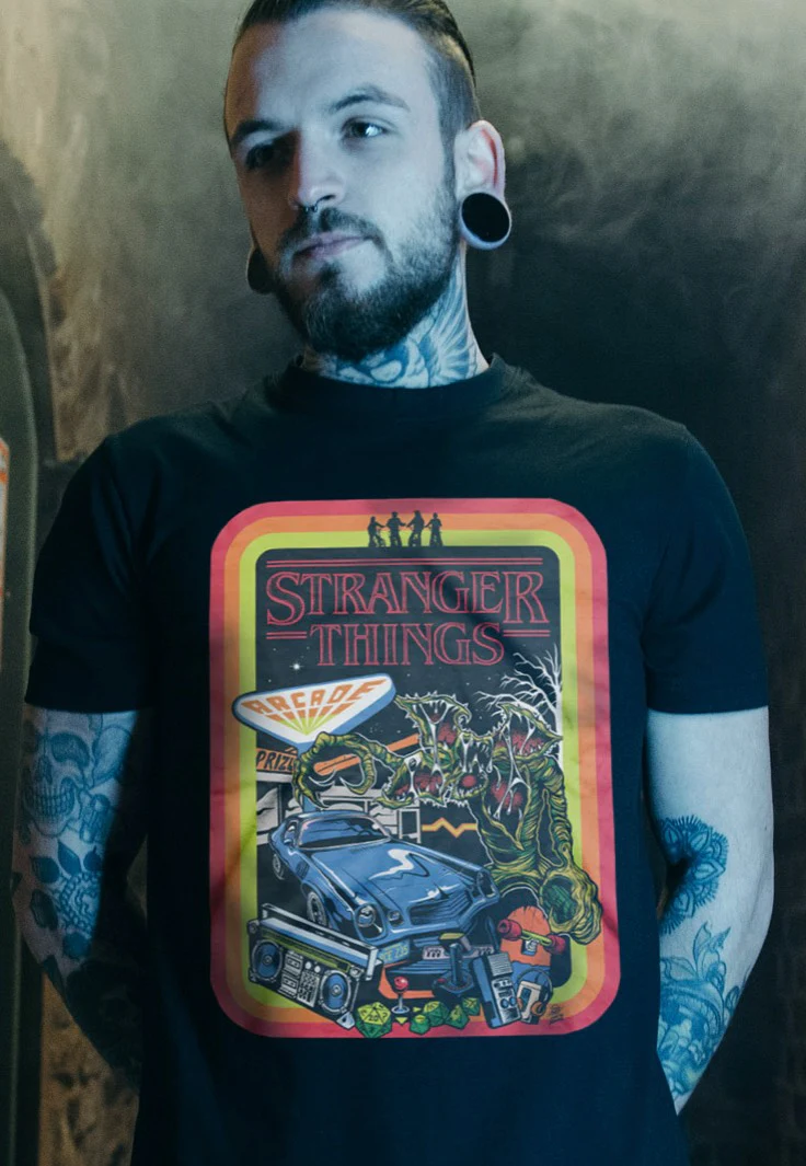 Stranger Things - Retro Poster - T-Shirt - Image 3