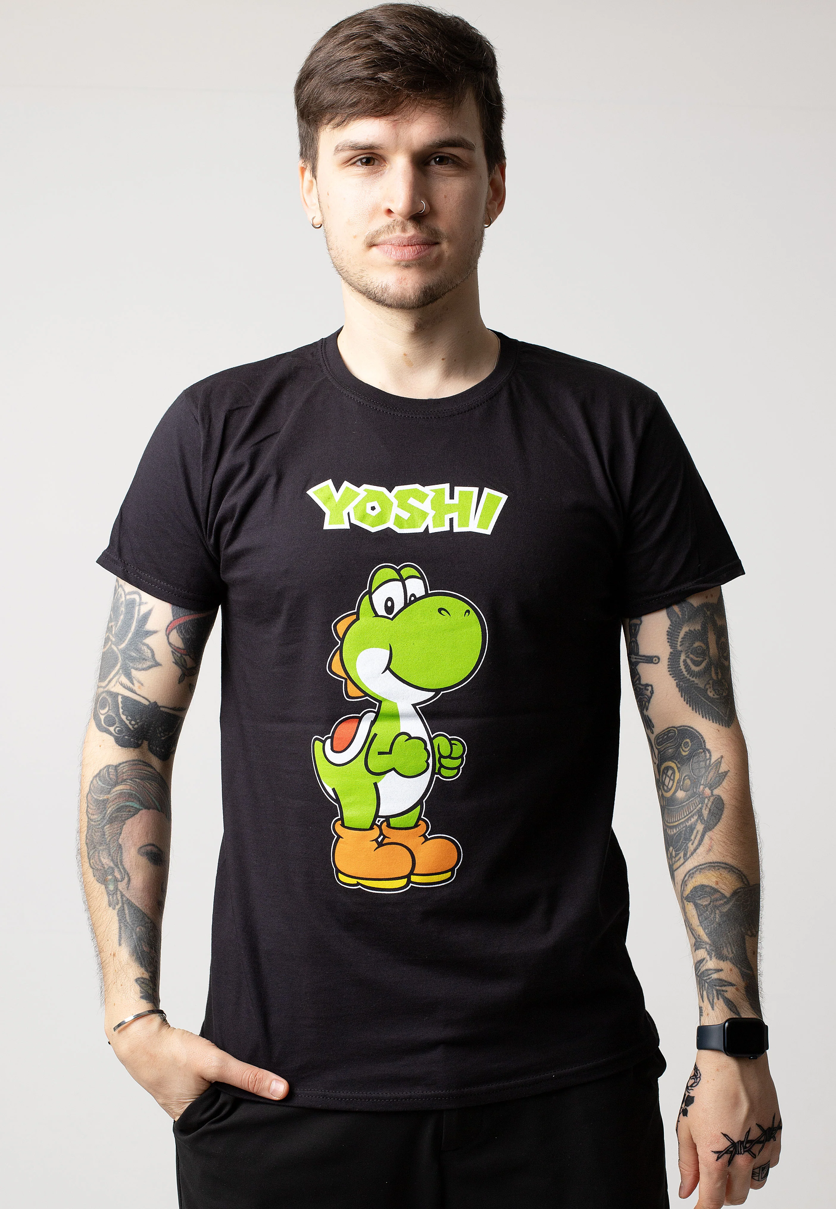 Super Mario - Yoshi Name Tag - T-Shirt - Image 3