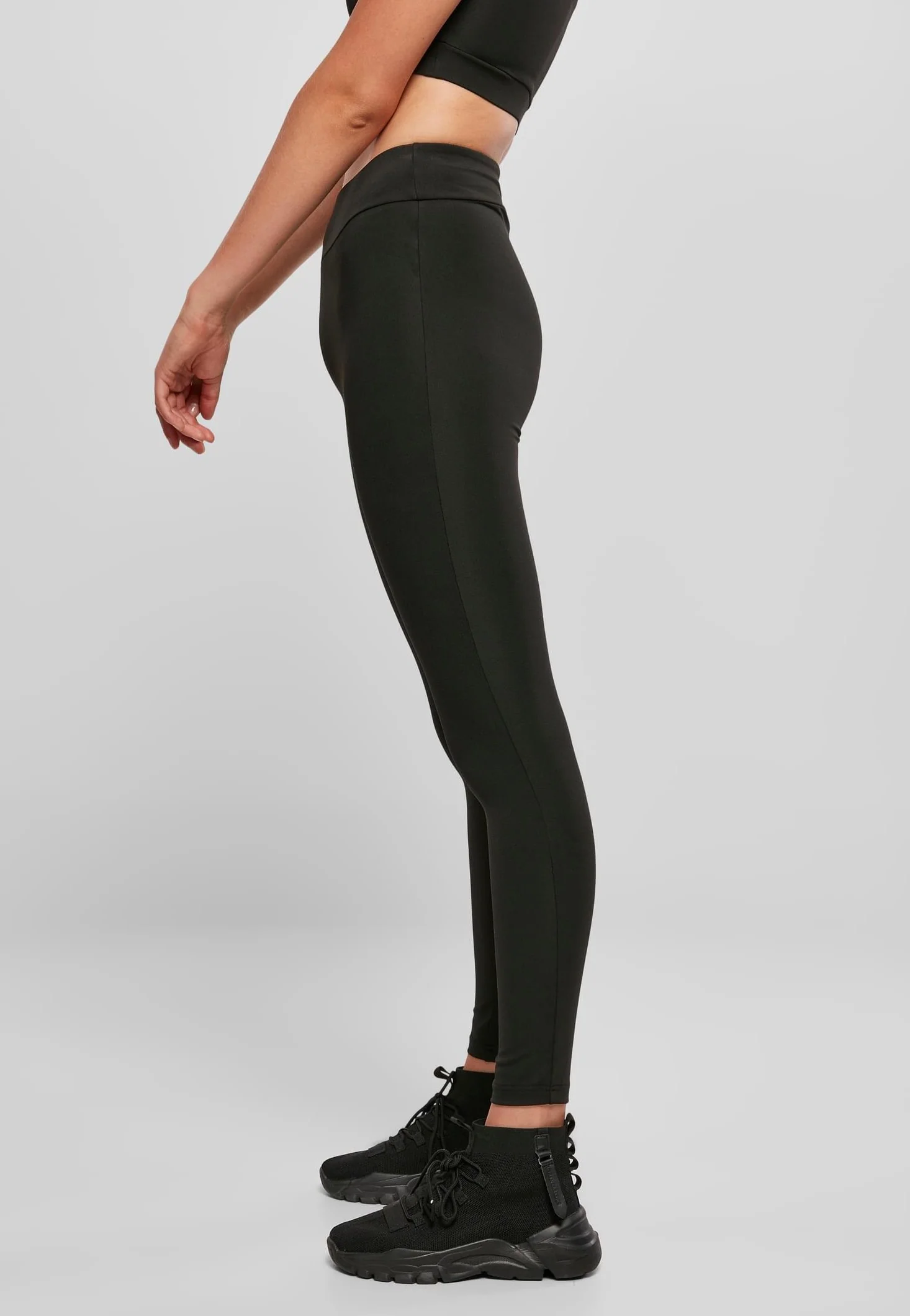 Urban Classics - Ladies Recycled High Waist Black - Leggings - Image 3