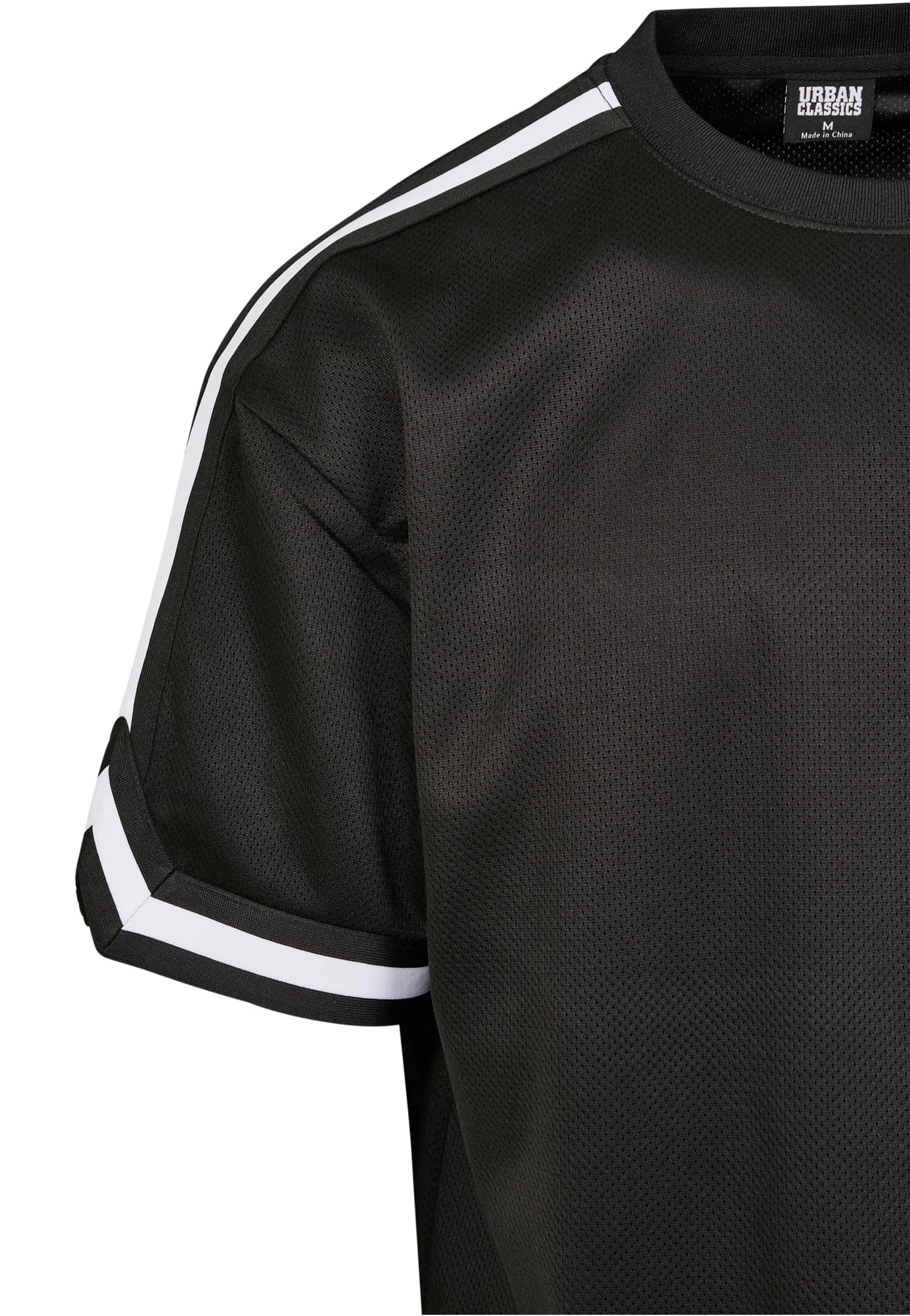 Urban Classics - Oversized Stripes Mesh Black - T-Shirt - Image 6