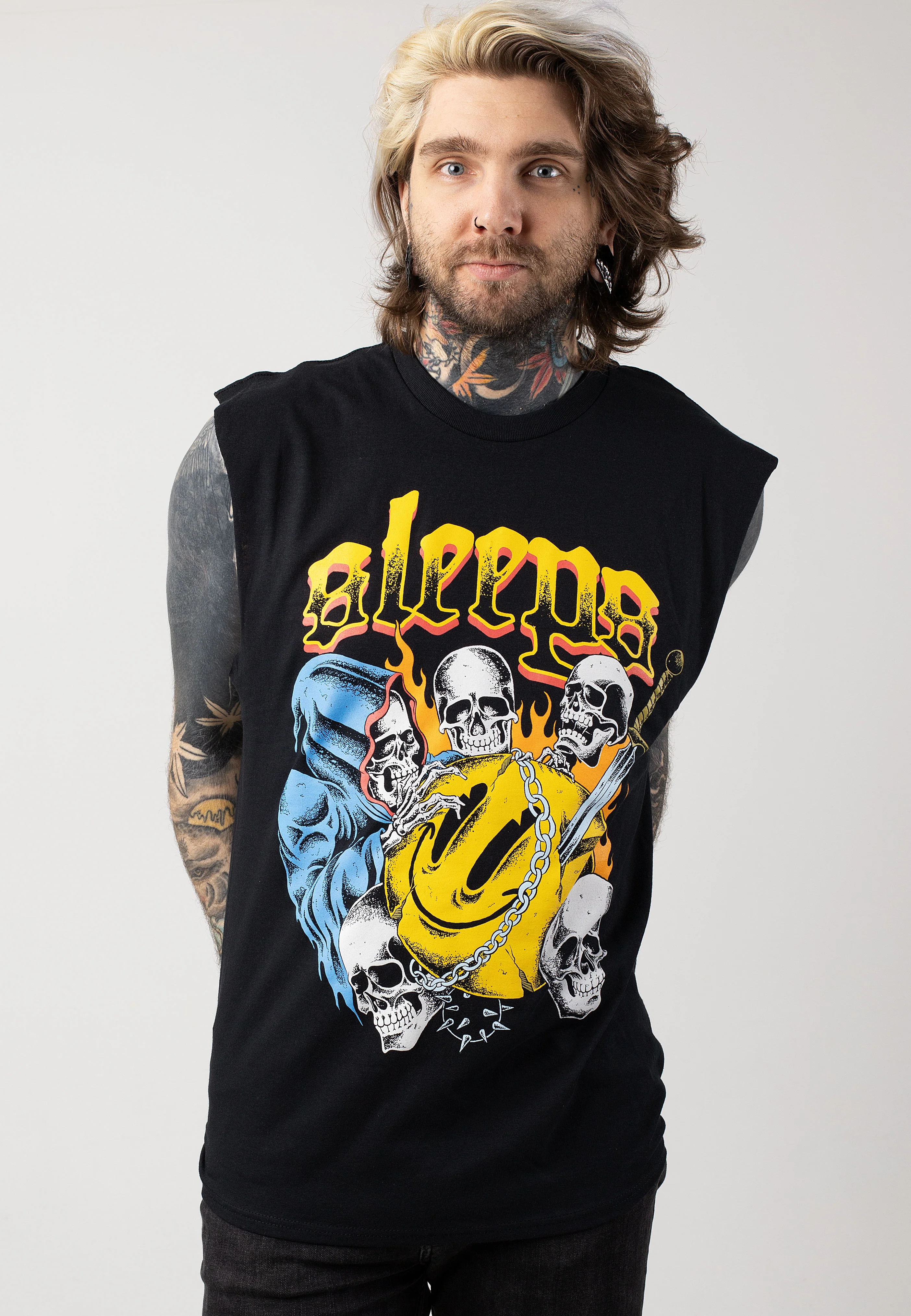 While She Sleeps - Smiley - Sleeveless - Image 3